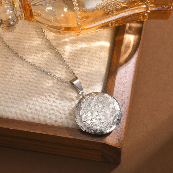 Custom Photo Locket Necklace Pendant