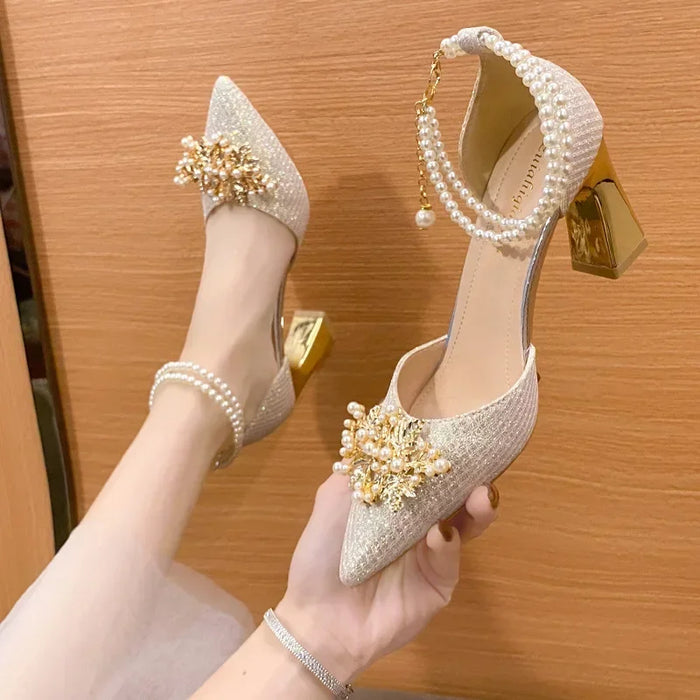 Fashion Pointed Metal Beaded