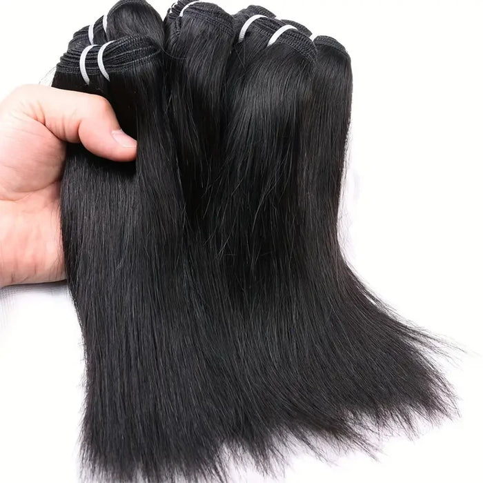 Short Human Hair Weave Bone Straight