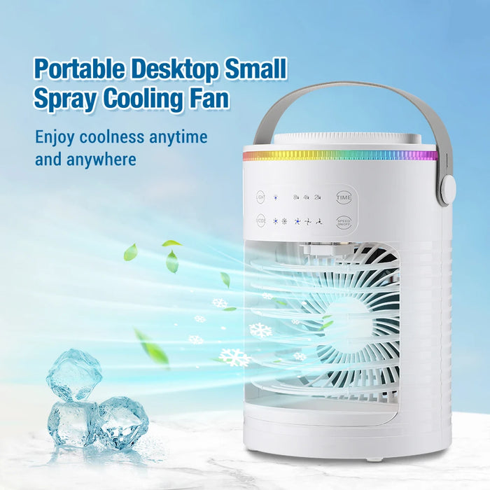Cooling Fan with Spray