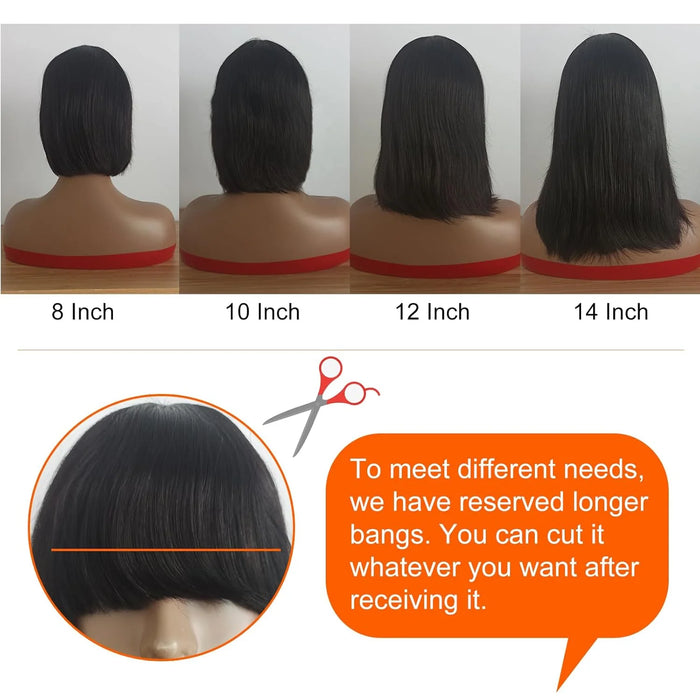 Human Hair Bob Wig Brazilian