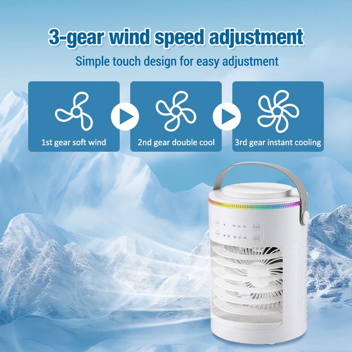 Cooling Fan with Spray