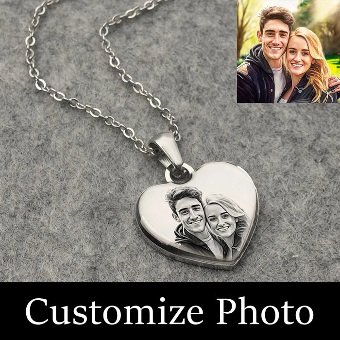 Love Heart Projection Pendant