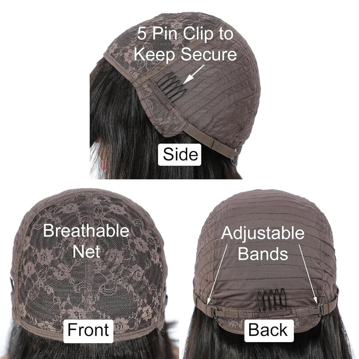 Human Hair Bob Wig Brazilian