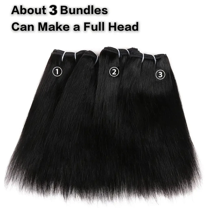 Short Human Hair Weave Bone Straight