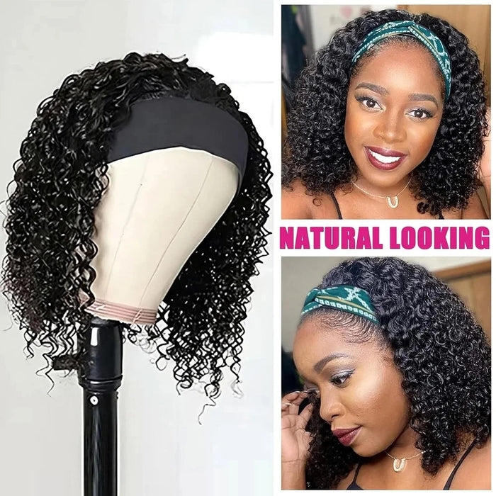 Headband Wig Human Hair
