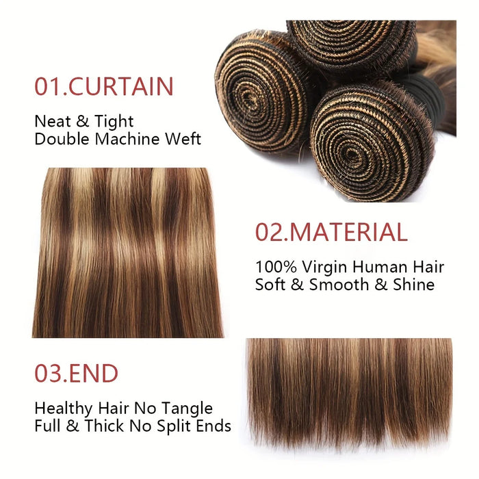 Brown Ombre Blonde Straight