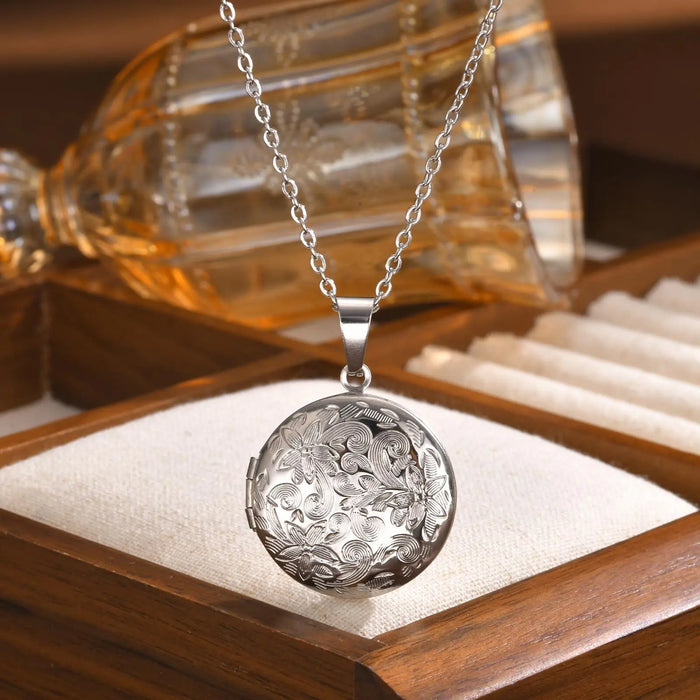 Custom Photo Locket Necklace Pendant