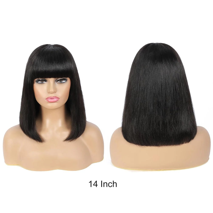 Human Hair Bob Wig Brazilian