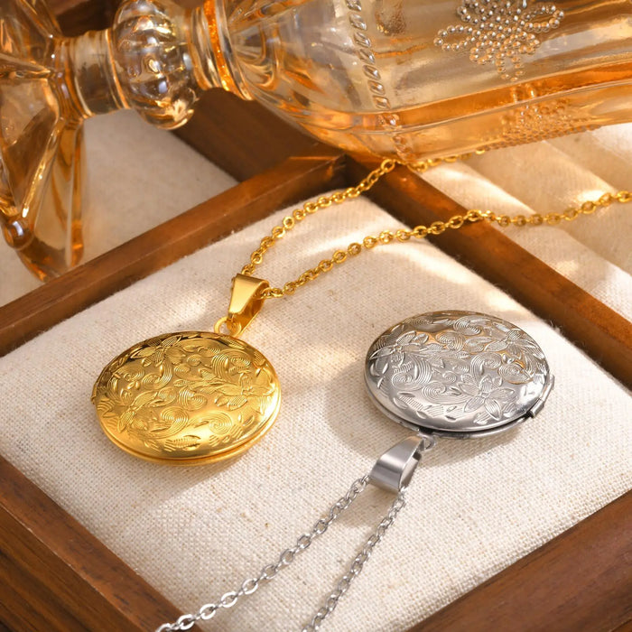 Custom Photo Locket Necklace Pendant