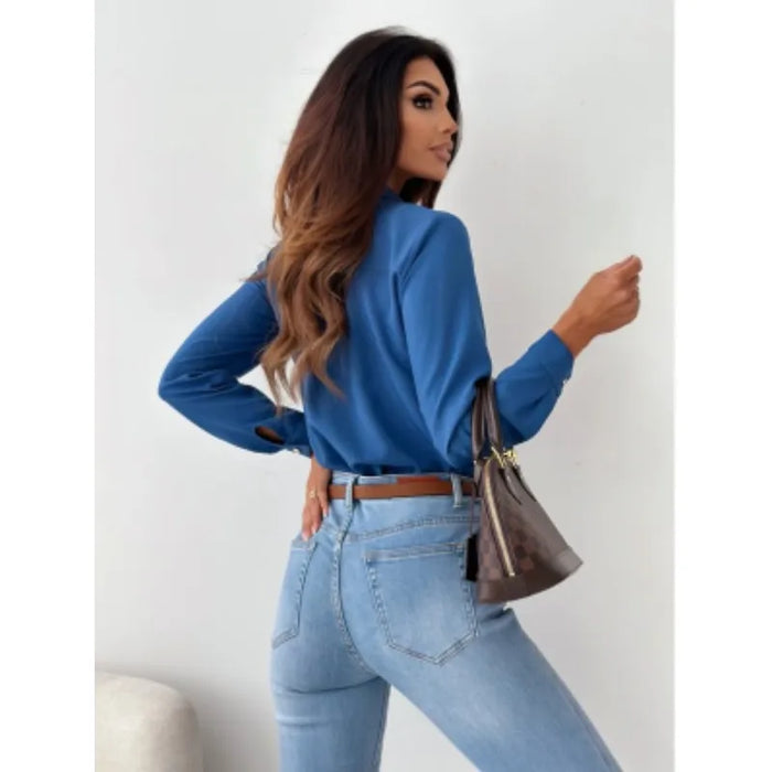 V-Neck Shirt Office Women's Wear