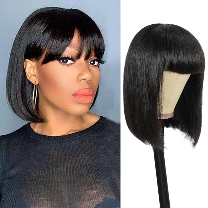Human Hair Bob Wig Brazilian