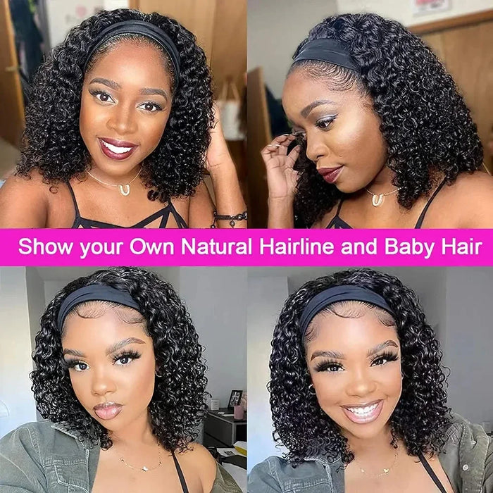 Headband Wig Human Hair