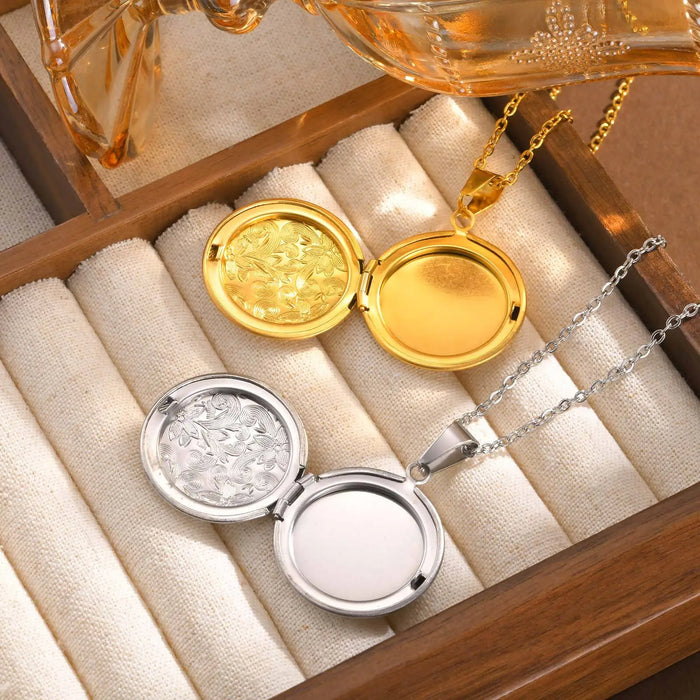 Custom Photo Locket Necklace Pendant